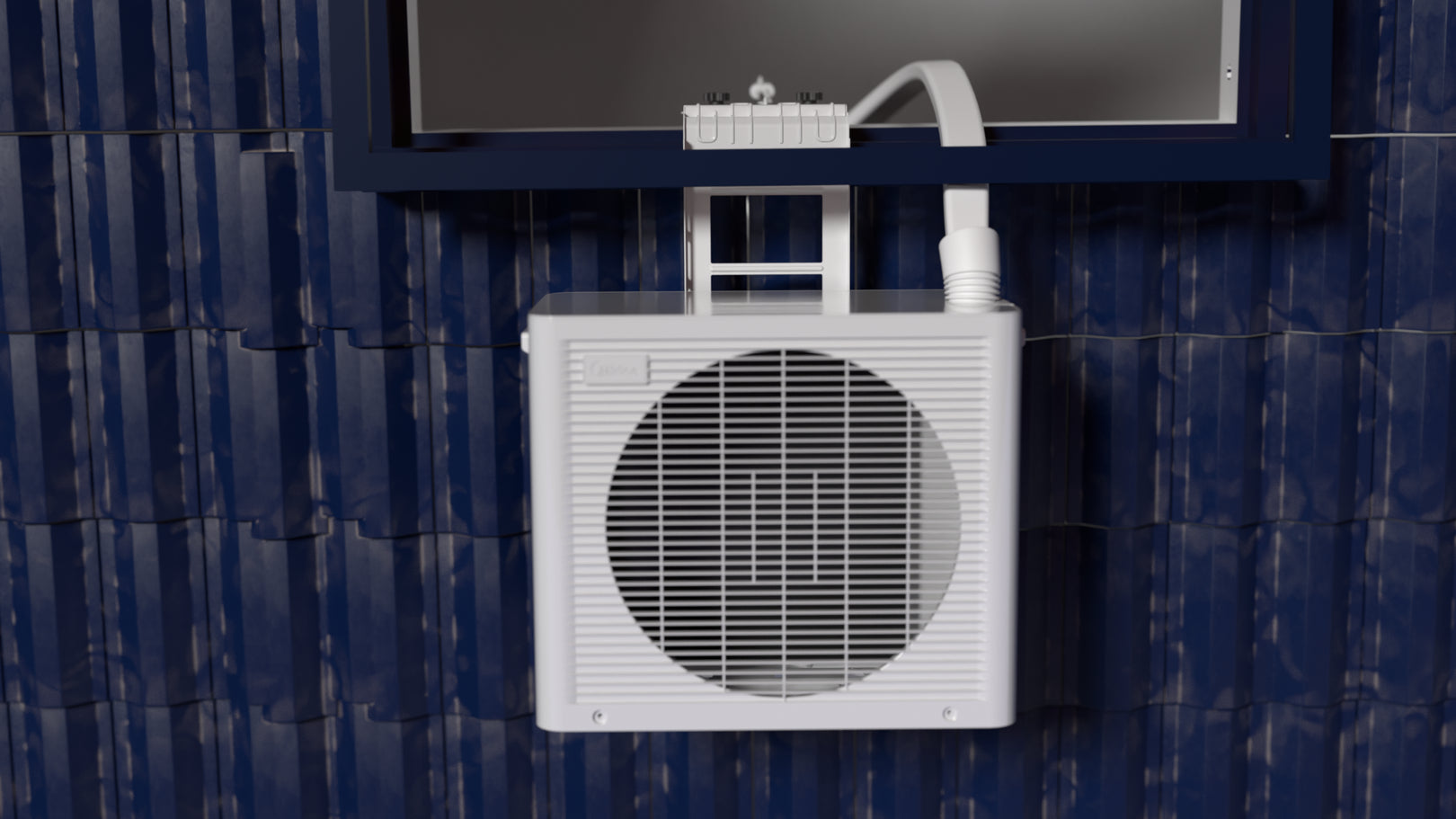 Optionele beugel MIDEA PortaSplit mobiele split-airco voor Frans balkon/dakraam