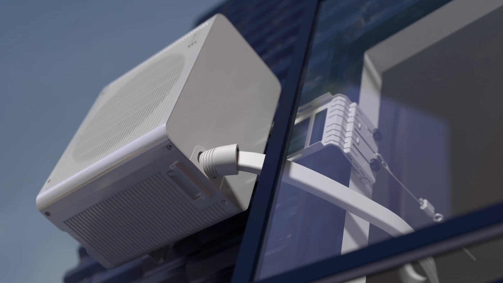 Optionele beugel MIDEA PortaSplit mobiele split-airco voor Frans balkon/dakraam