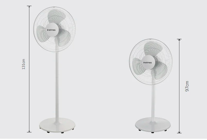 Statiefventilator, diameter 40 cm, zwart, OVP-AR40N