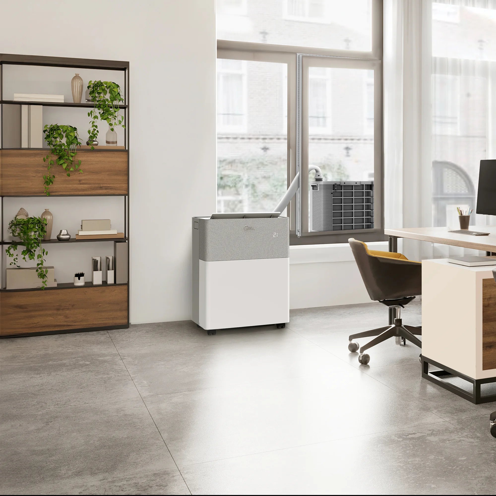 [UITVERKOOP] Mobiele split-airco MIDEA – stil, reversibel, zonder installatie